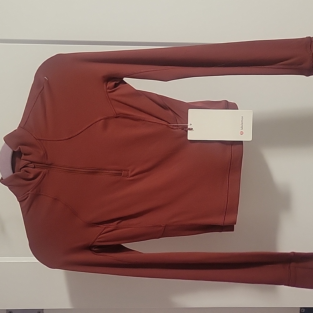 Lululemon It's Rulu Run 1/2 Zip Size 2 Mulled Wine